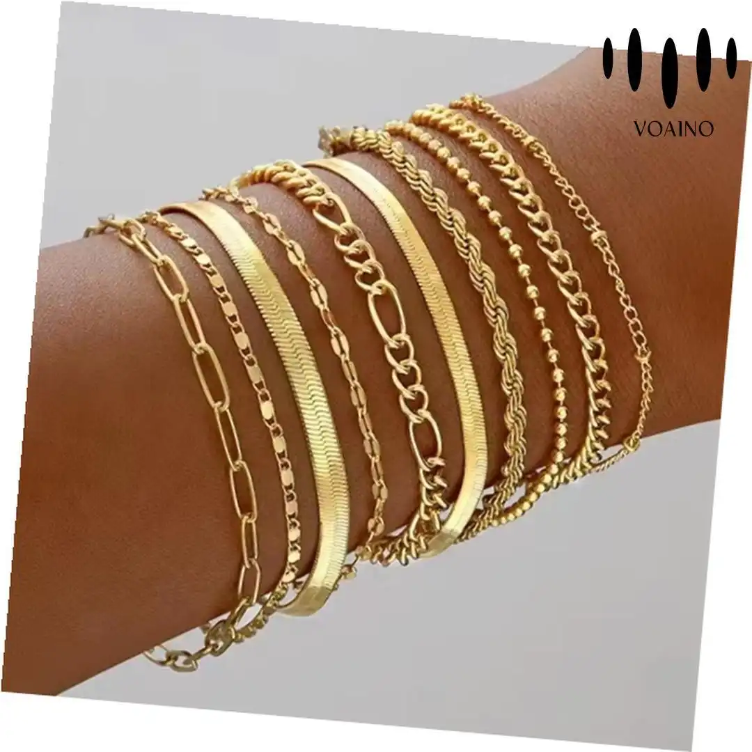 No Diamond Flat Snake Cuban Chain Bracelet Set 2.0-20.0ct 18k/14k/9k/Pt950/S925 1