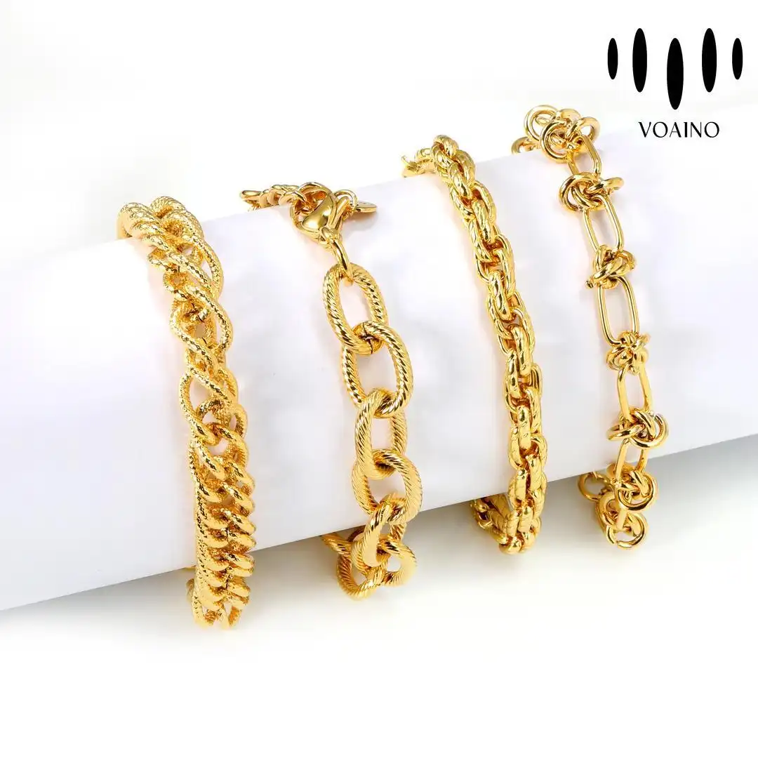 Gold Plated Cuban Chain Snake Chain Bracelet 2.0-20.0ct 18k/14k/9k/Pt950/S925 1