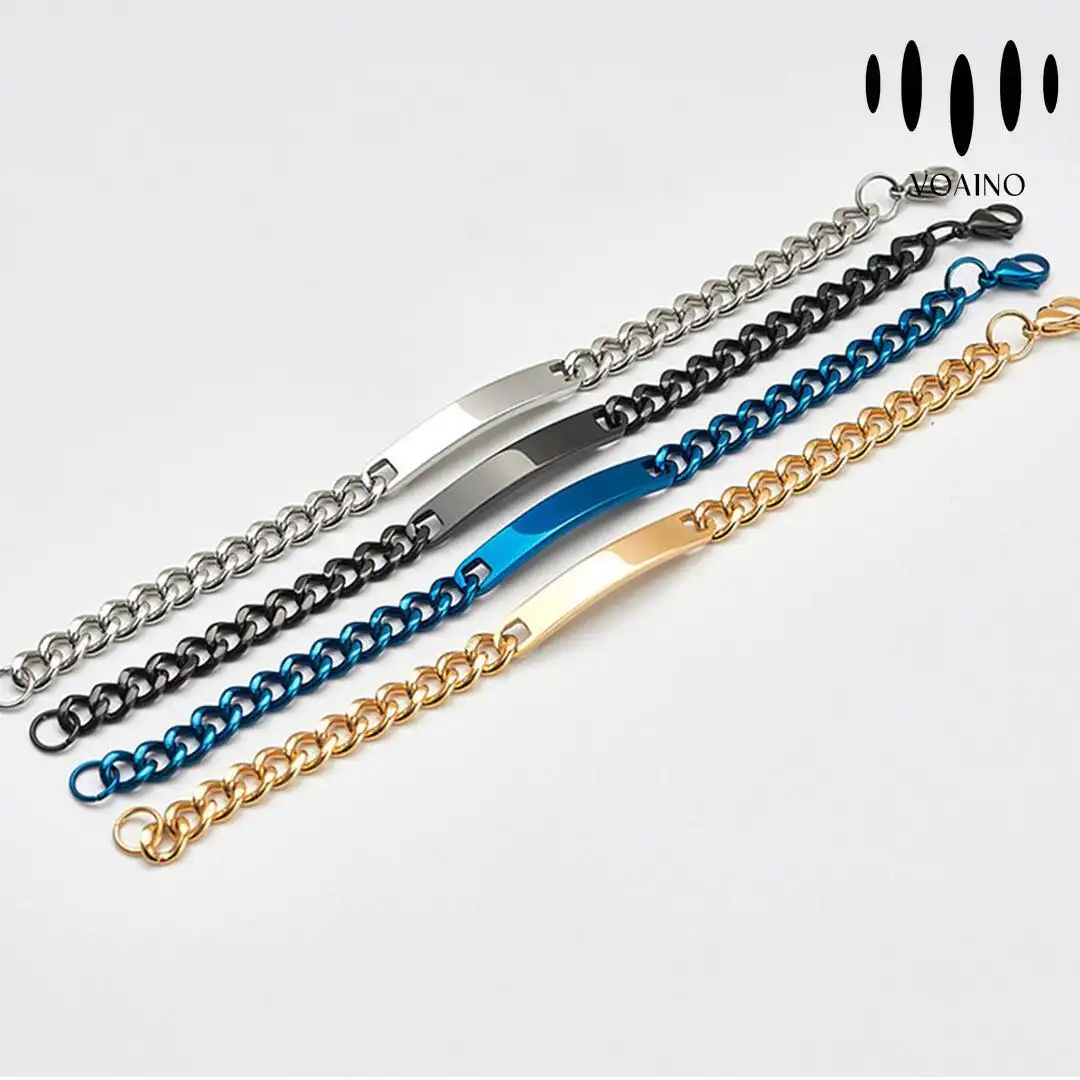 Stainless Steel Cuban Link Chain Bracelet 2.0-20.0ct 18k/14k/9k/Pt950/S925 1