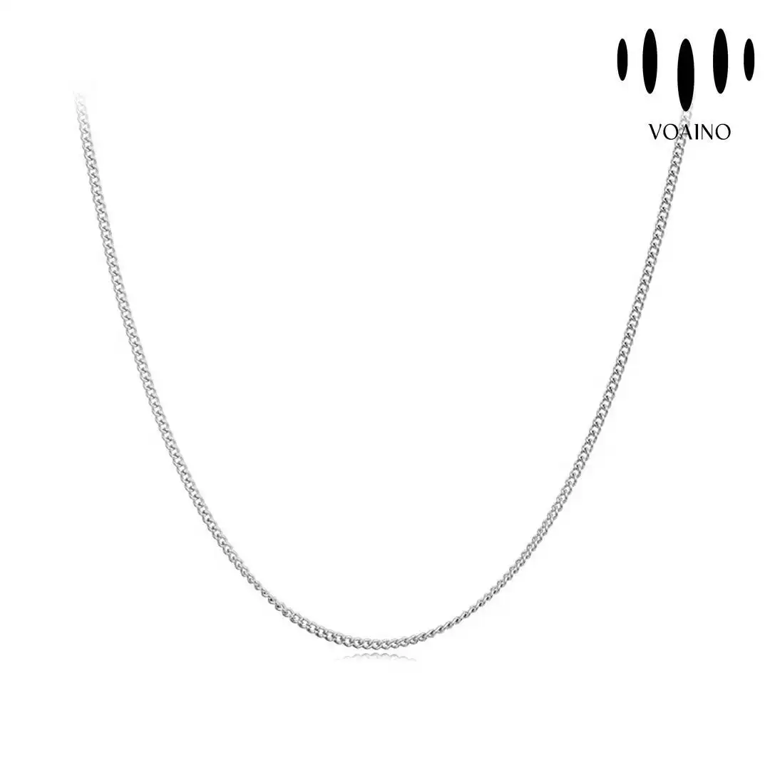 Classic Cuban Chain Necklace 0.5-5.0ct 18k/14k/9k/Pt950/S925 1