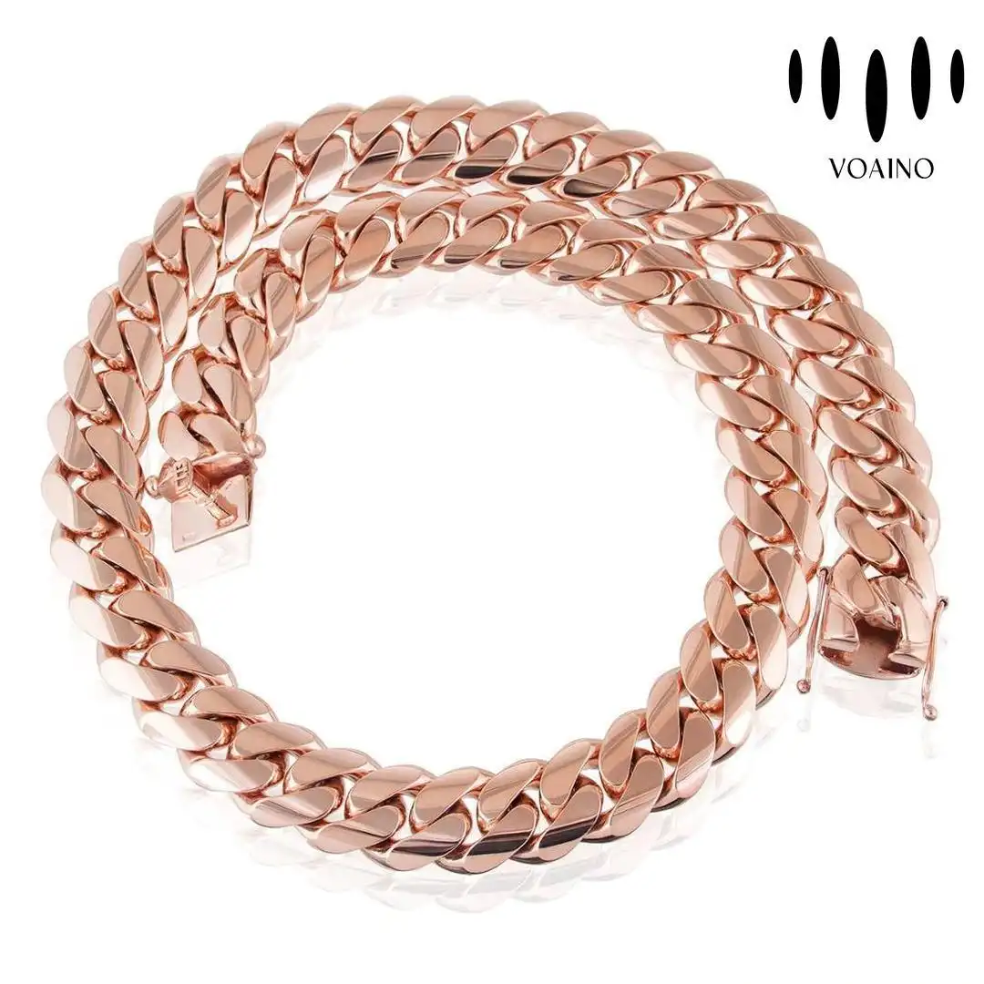 No Diamonds Cuban Link Chain Necklace 18k/14k/9k/S925/stainless steel 1