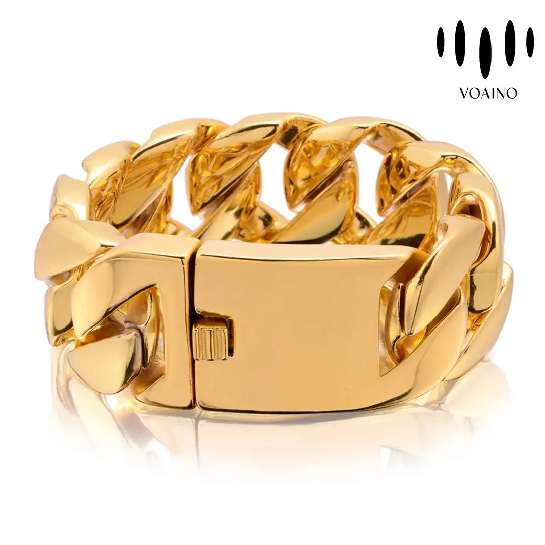 Chunky Cuban Link Bracelet 2.0-20.0ct 18k/14k/9k/Pt950/S925 1