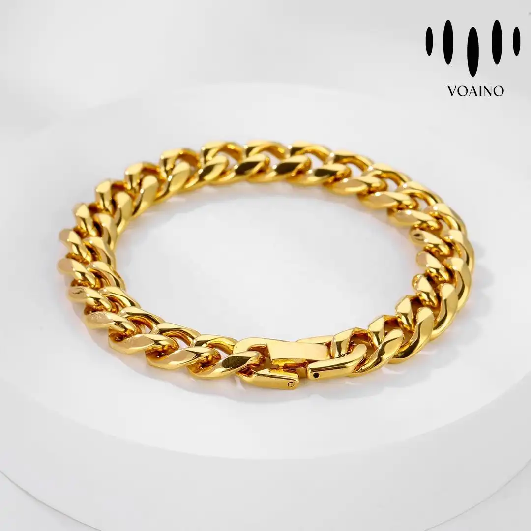 Gold Plated Miami Cuban Bracelet 2.0-20.0ct 18k/14k/9k/Pt950/S925 1