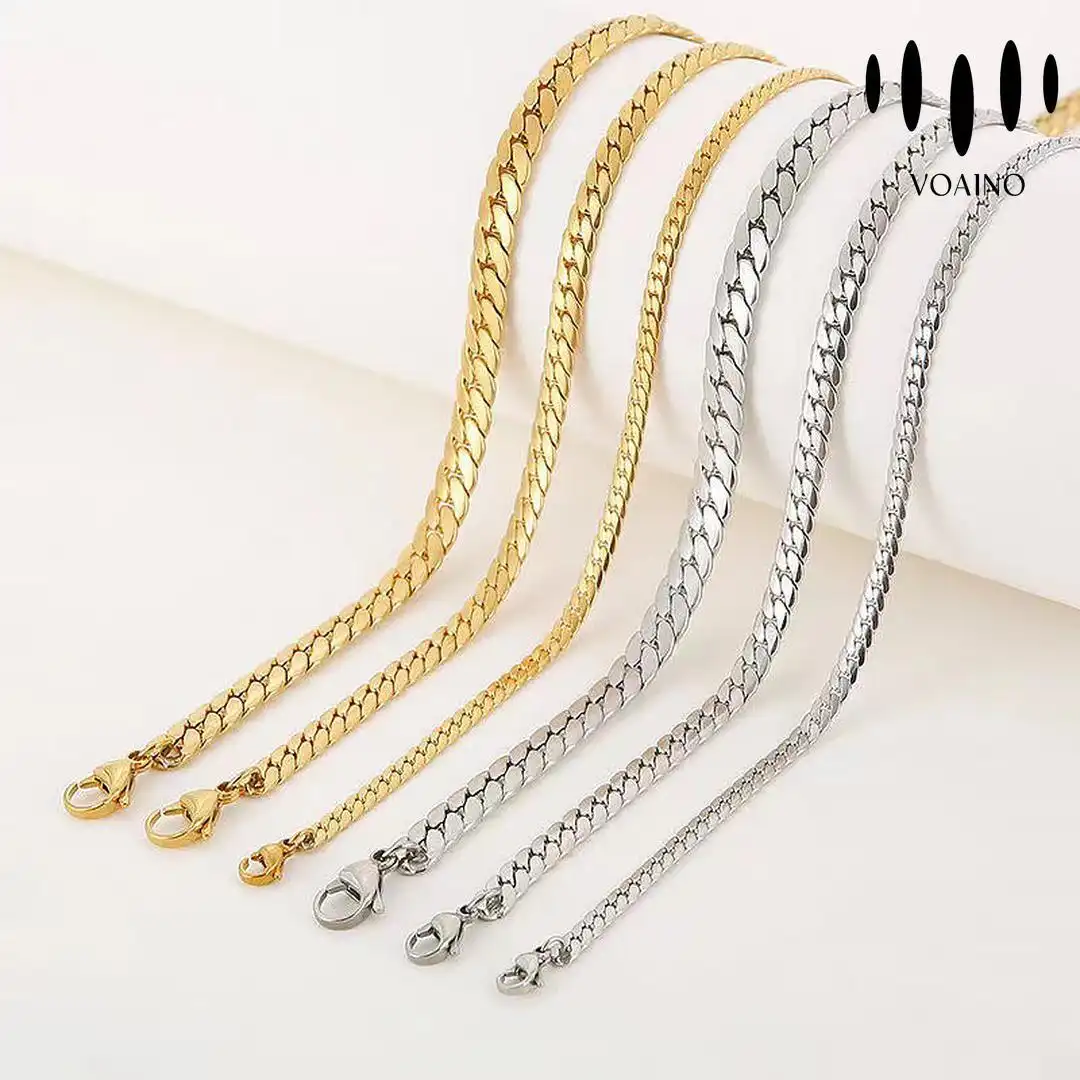 No Diamond Info Cuban Chain Necklace for Men 18k/14k/9k/S925/stainless steel 1
