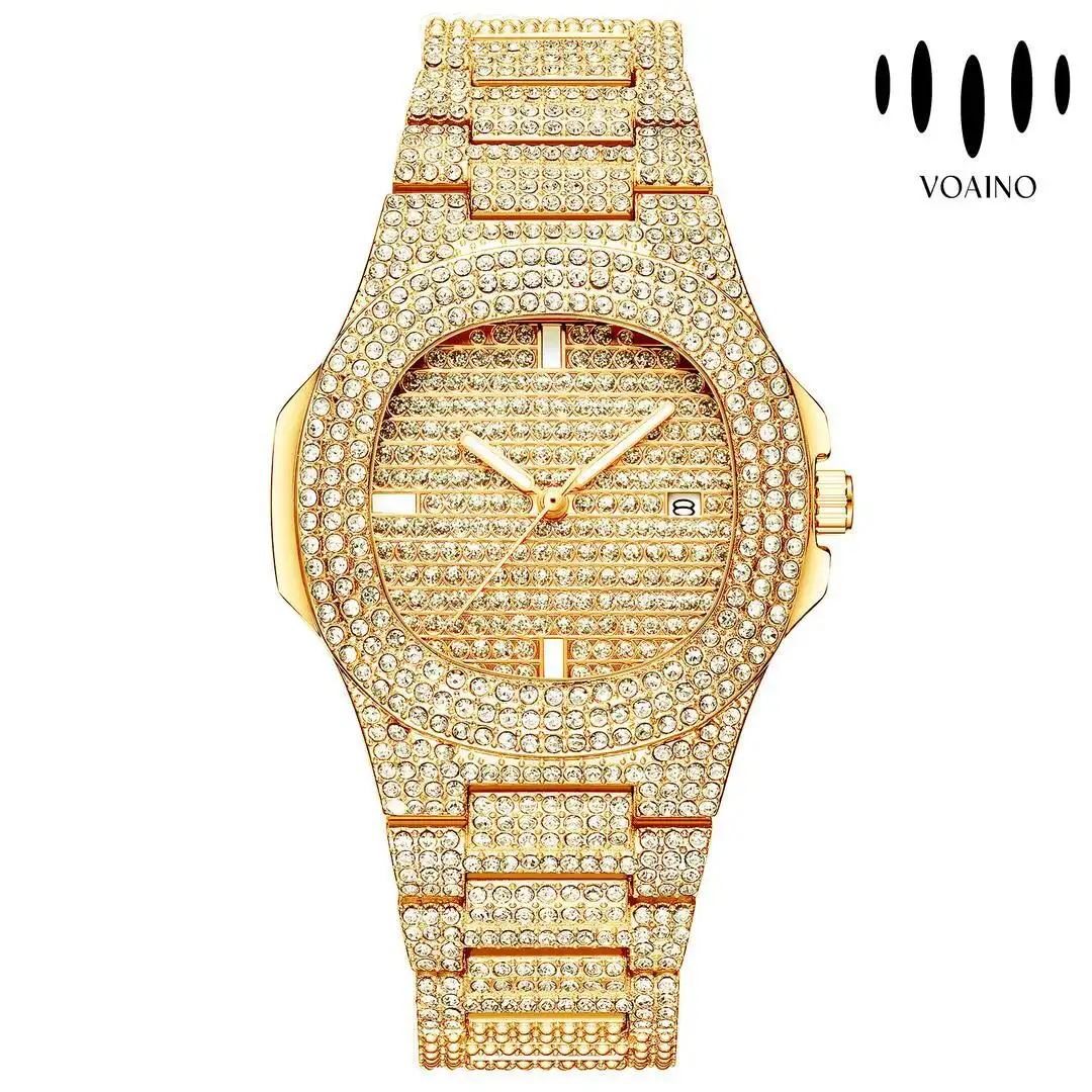 Iced Out Moissanite Diamond Orbit Watch for Women 1