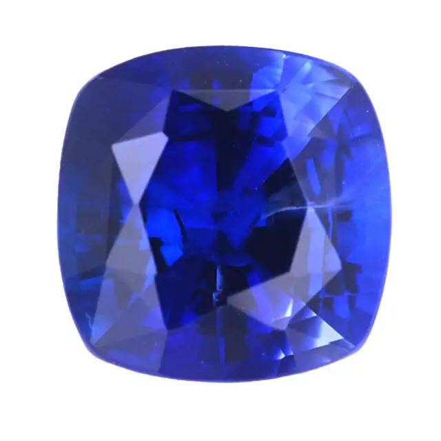 Cushion laboratory created sapphire 1