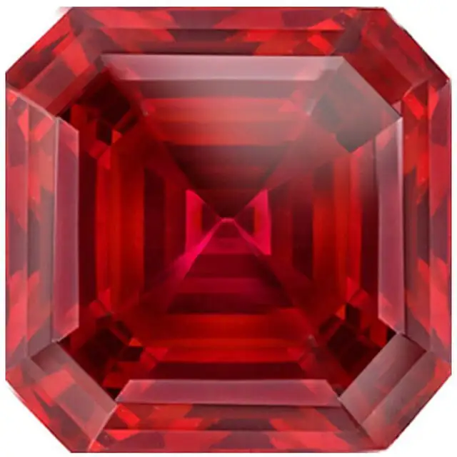 Asscher laboratory created ruby 1