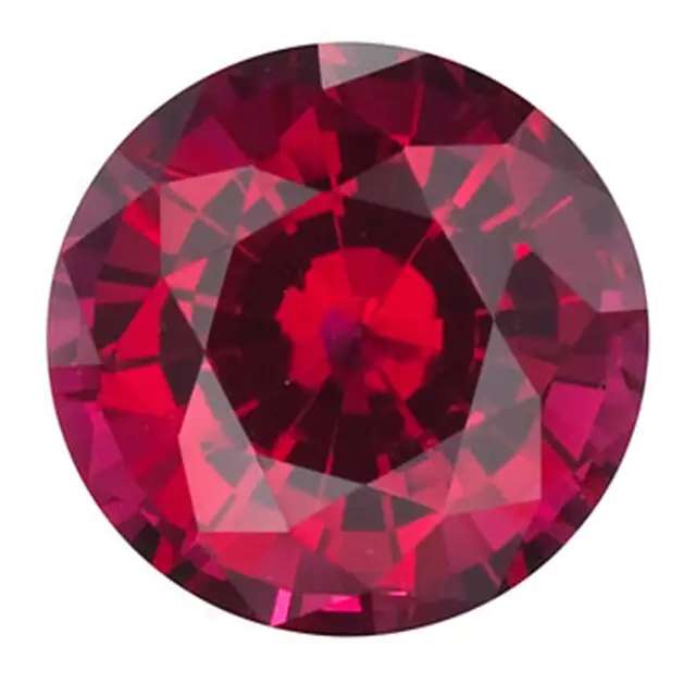 Round laboratory created ruby 1