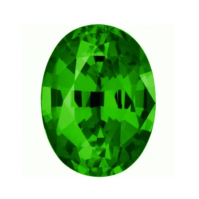 Oval laboratory created emerald 1
