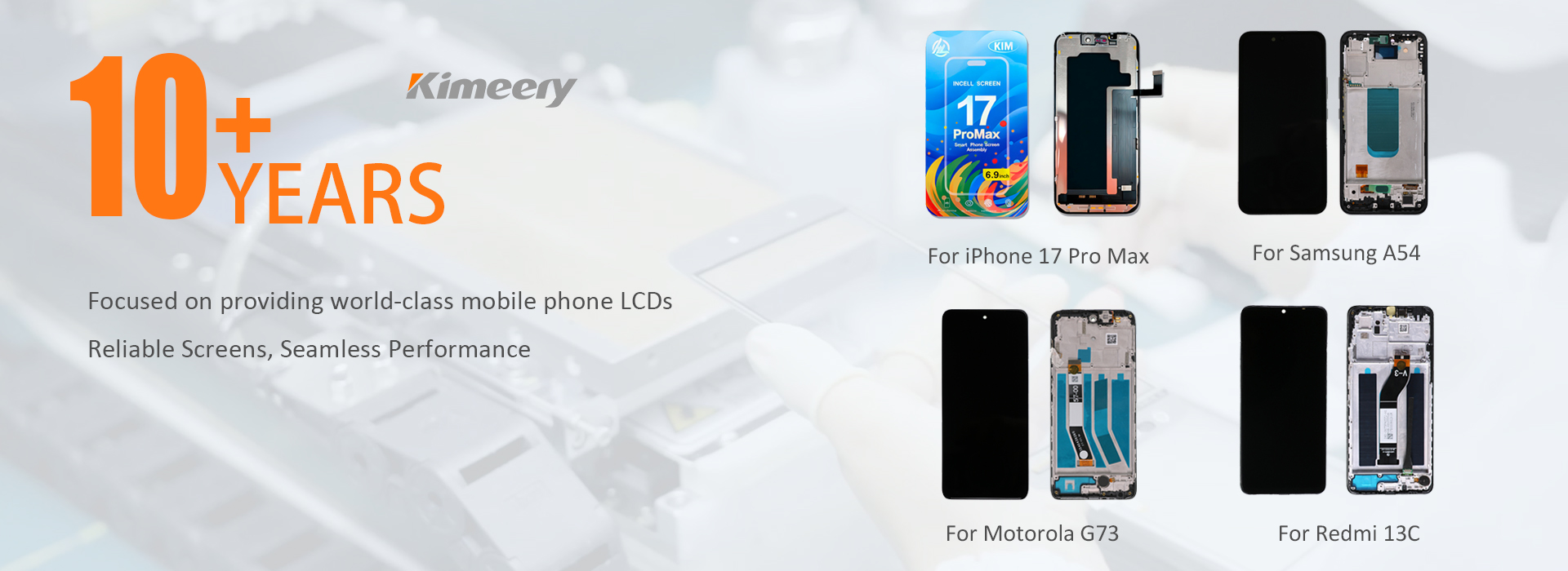 Desde 2005 Fabricante de telas LCD para celulares