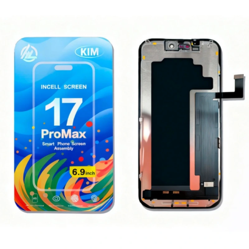 Substituição da tela LCD do iPhone 17 Pro Max com resolução HD+ e cores vibrantes. 1