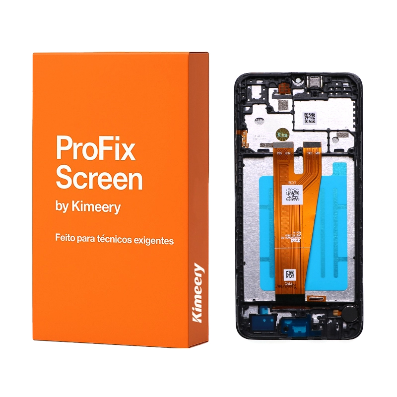Tela LCD digitalizadora de alta qualidade para Samsung Galaxy A04 com moldura + peças 1