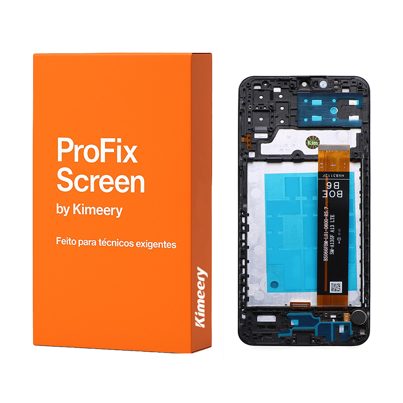 Tela LCD com moldura e peças para Samsung Galaxy A13 4G 1