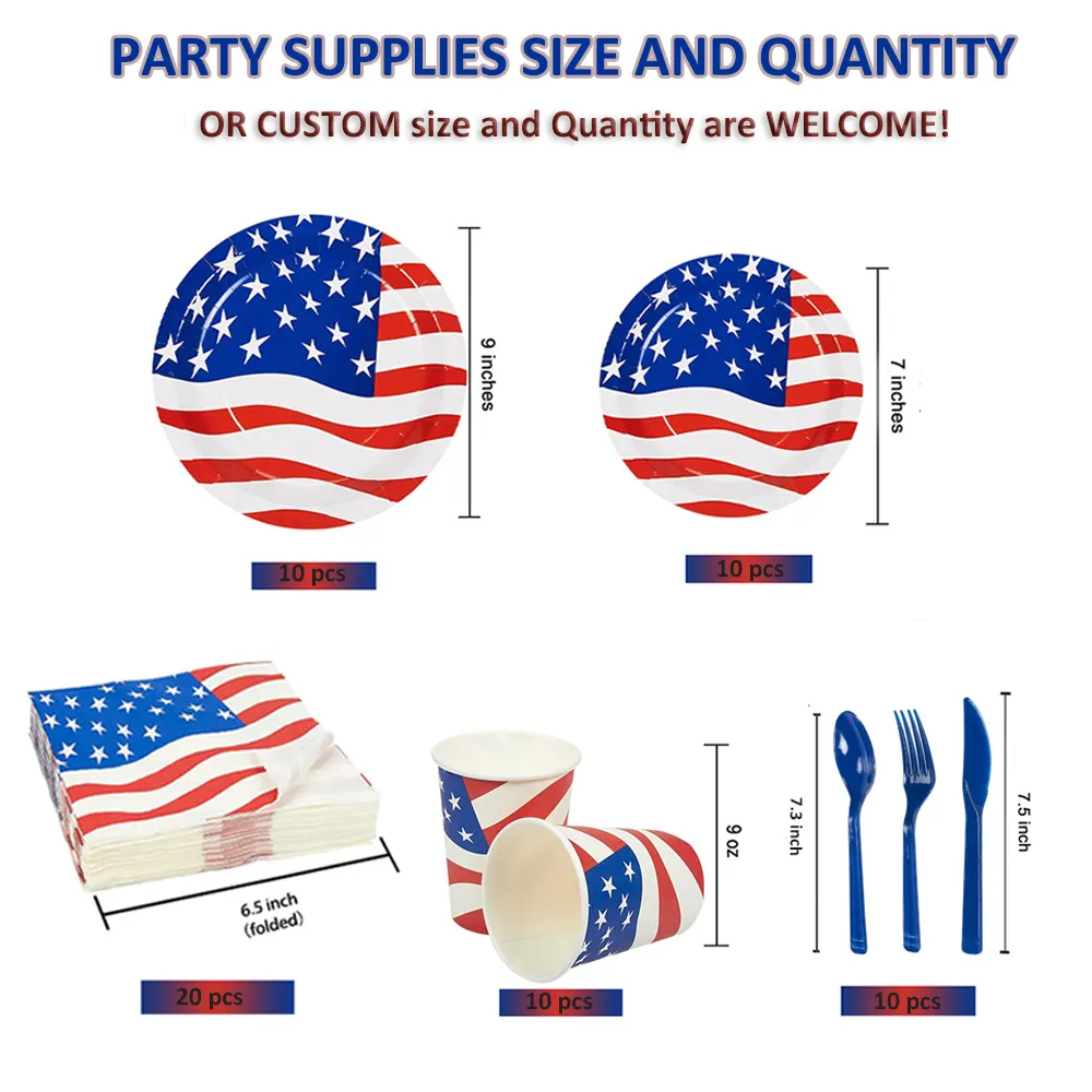 Custom Paper Plates for Party 7'' and 9'' Plate - - Xiangsheng 7