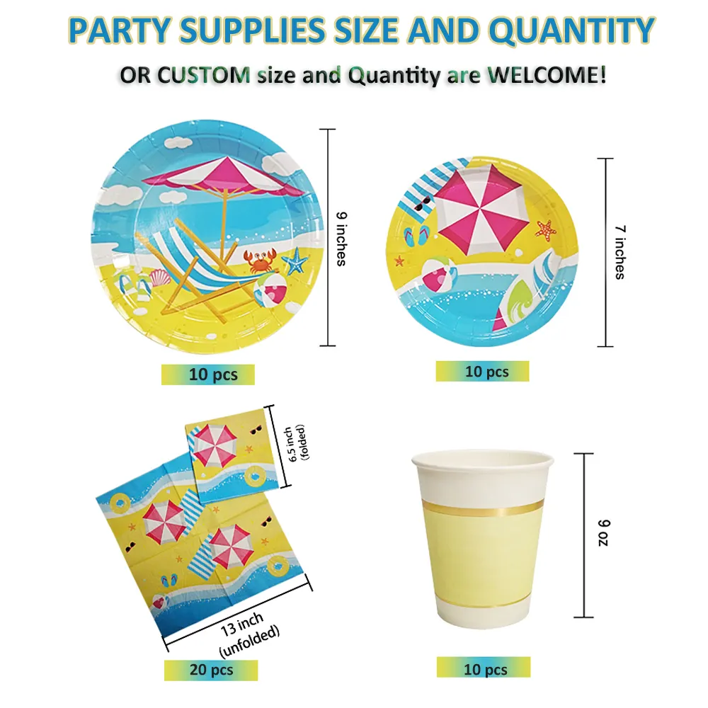 Custom Printed Paper Plates Dinner Napkins Wholesale - Xiangsheng 6