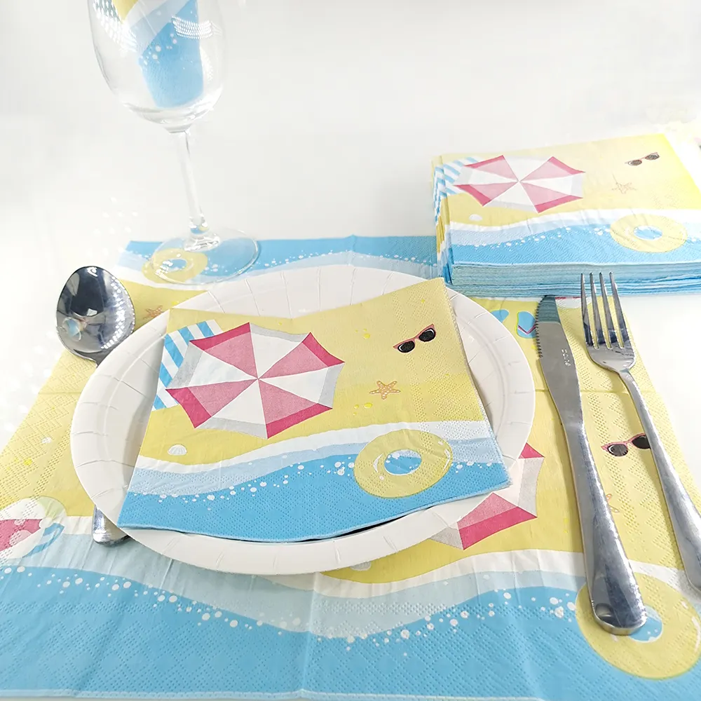 Custom Printed Paper Plates Dinner Napkins Wholesale - Xiangsheng 5