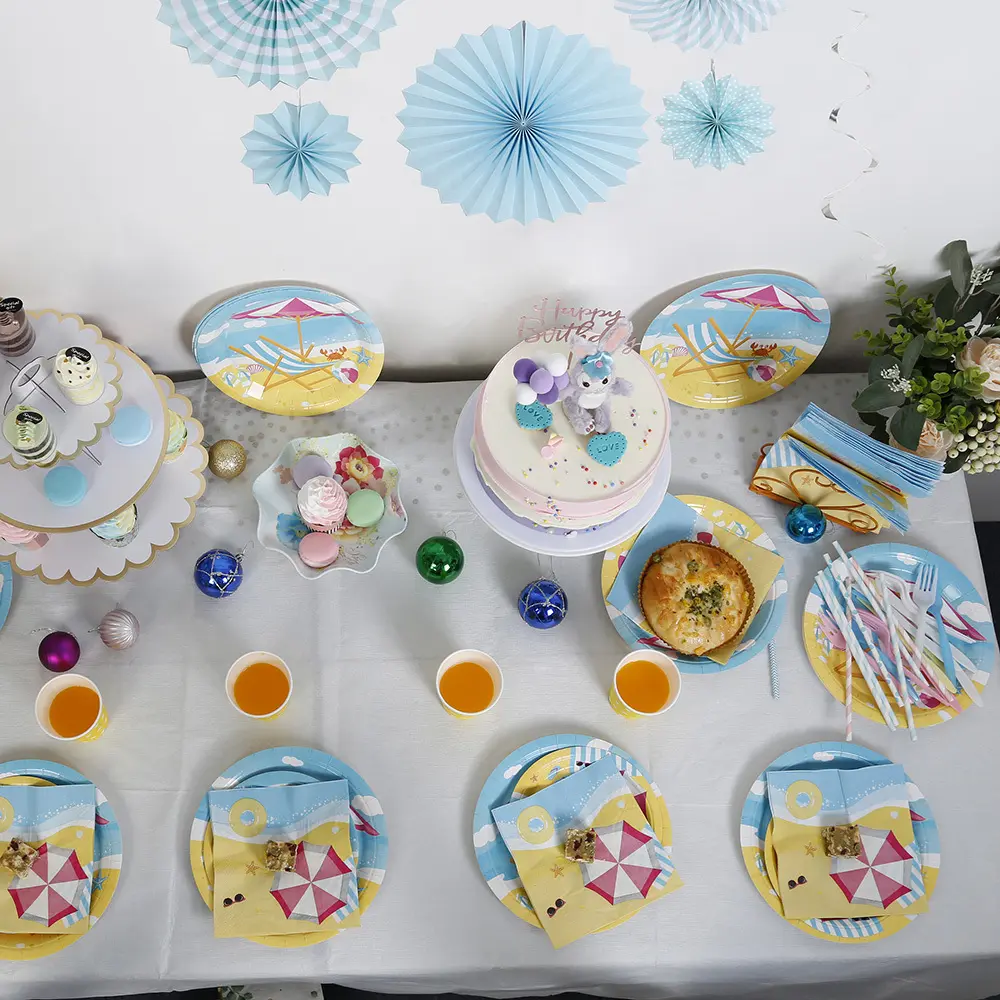 Custom Printed Paper Plates Dinner Napkins Wholesale - Xiangsheng 2