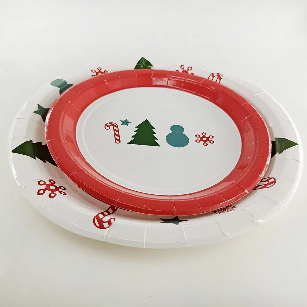 Printed Paper Plates Food Grade Paperboard - - Xiangsheng 3