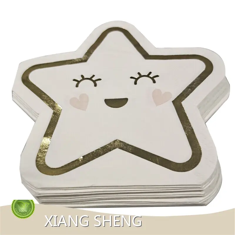 Custom Made Paper Napkins Shinning Stars Design Wholesale - Xiangsheng 1