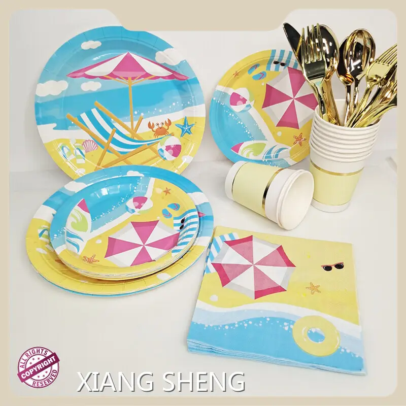 Custom Printed Paper Plates Dinner Napkins Wholesale - Xiangsheng 1