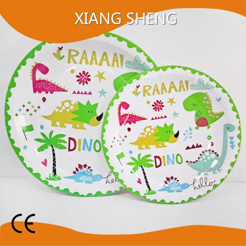 Custom Logo Paper Plates 300g Coated Paper Printing Wholesale - Xiangsheng 1