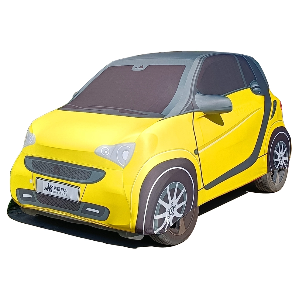 Cubierta de automóvil impresa colorida en interiores OEM Cubierta de automóvil de gradiente digital 1