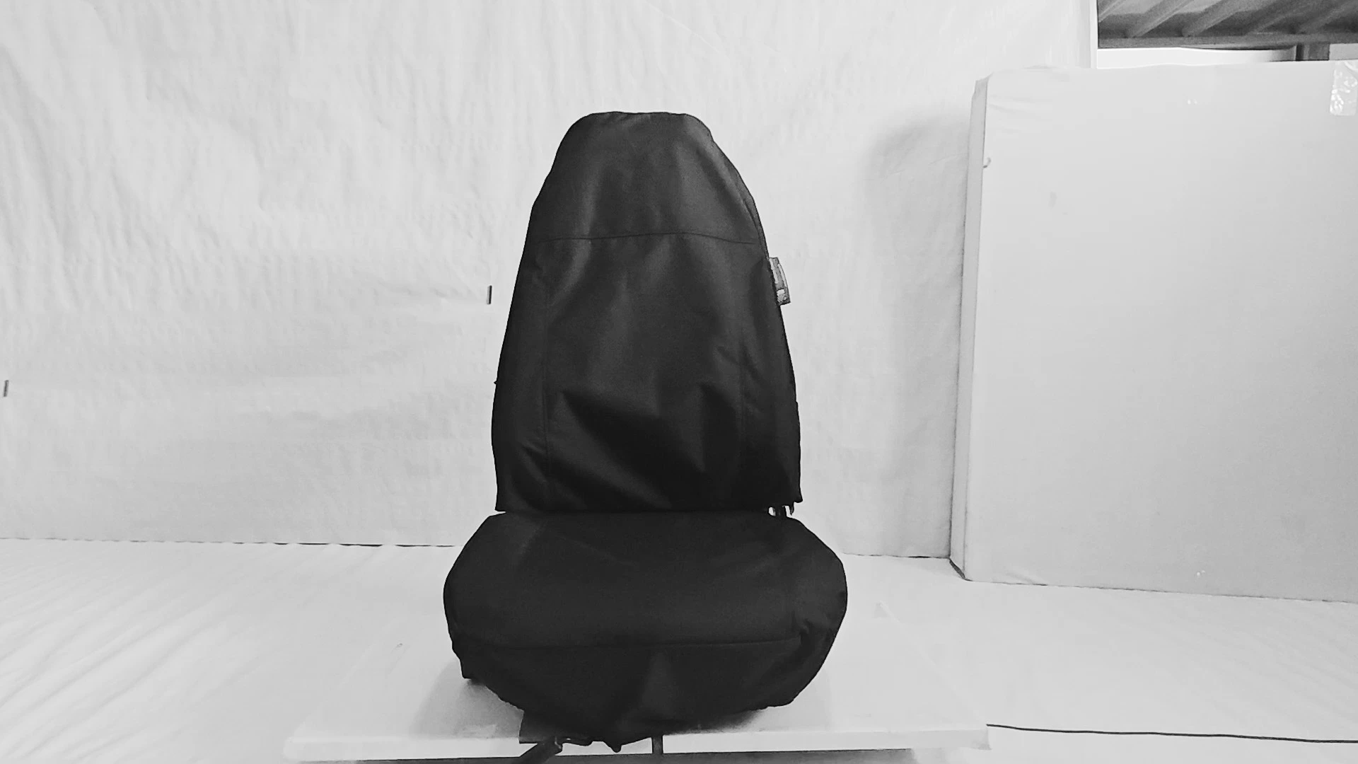 Black Car Seat Covers Waterproof Pet-Proof, Universal Fit with Storage 1