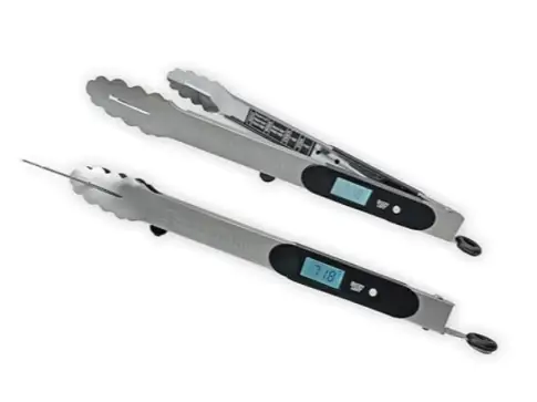 Stainless Steel Food Temp Tong with LCD Display FT2 1