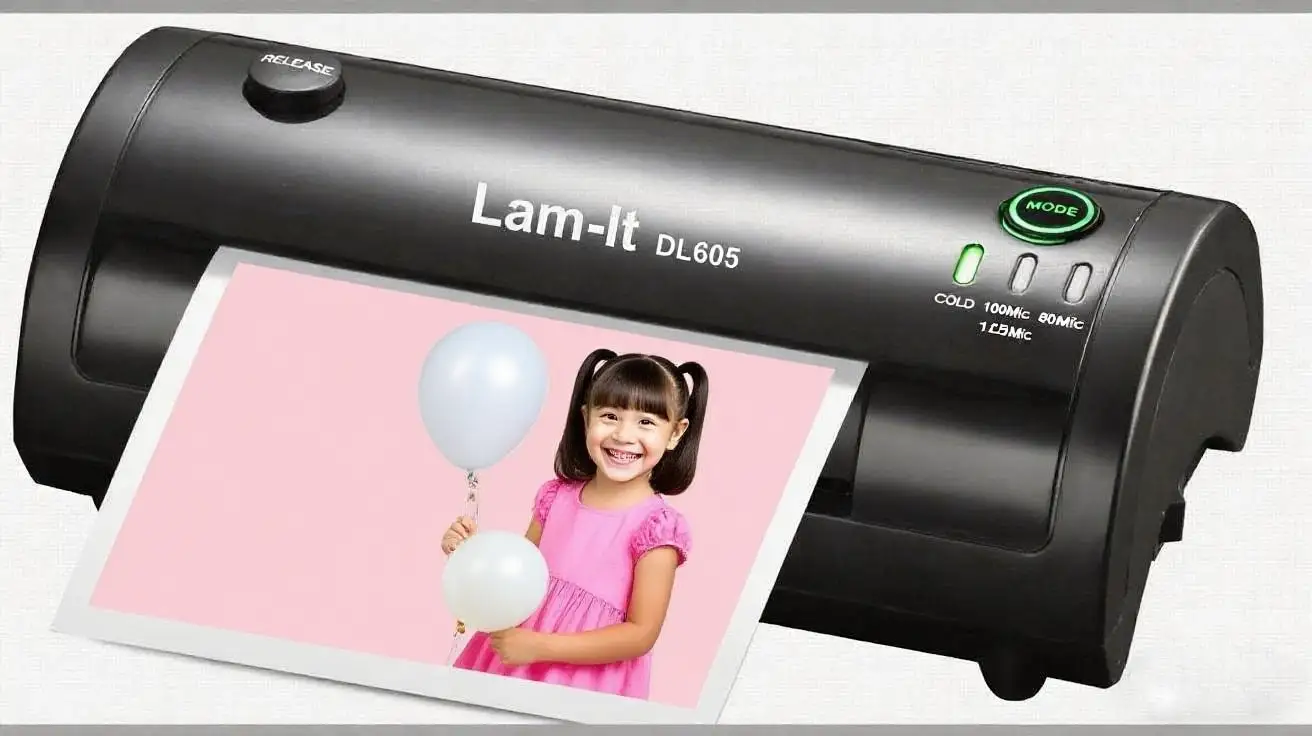 A6 Hot and Cold home laminator 3 minutes preheat 220mm/min speed laminator DL605 with Chinese laminator supplier 1