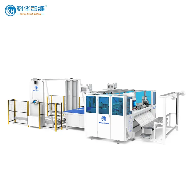 KH-240 Four-Side Quilting Machine + KH-CM1 Conveyor Machine 1