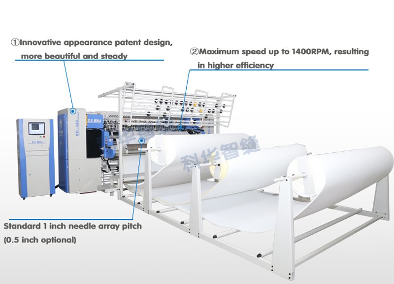 kh420 khv2a KH Brand long arm quilting machine 2