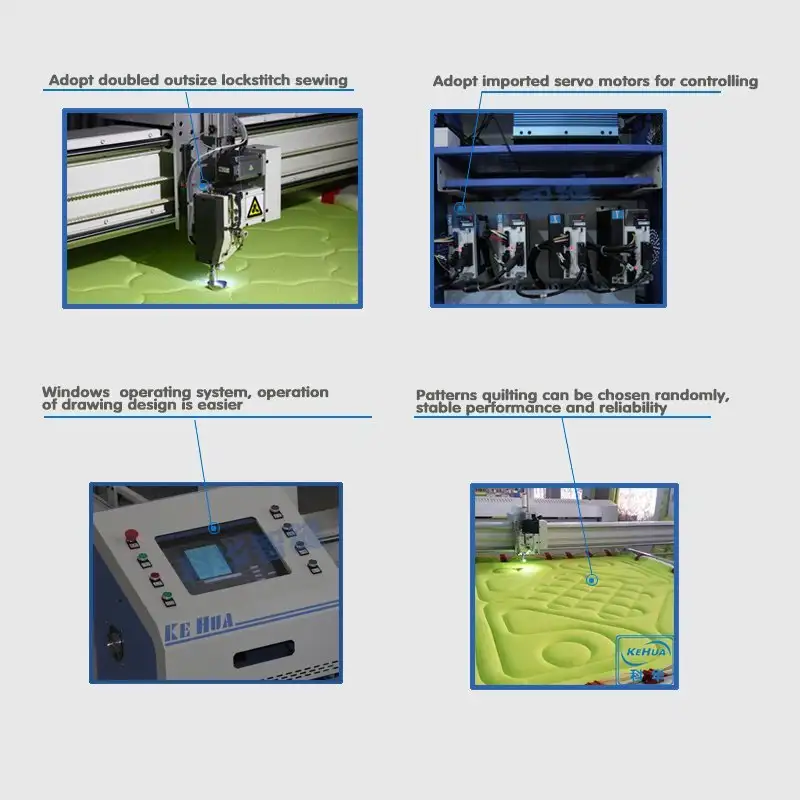 KH Brand singleneedle long arm quilting machine multineedle supplier 2