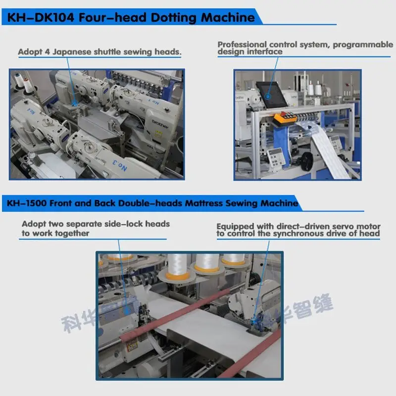 Wholesale surroundingbelt lace mattress quilting machine KH Brand 2
