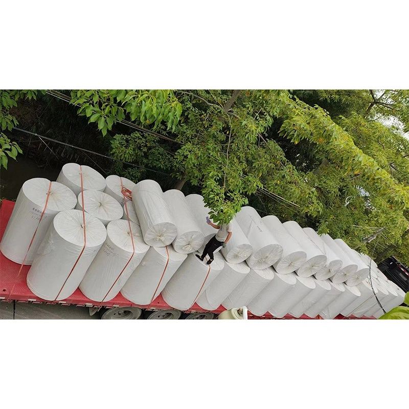Virgin Wood Pulp Toilet Tissue Paper Jumbo Roll 1650-1730mm 1-ply White 15-22gsm 1