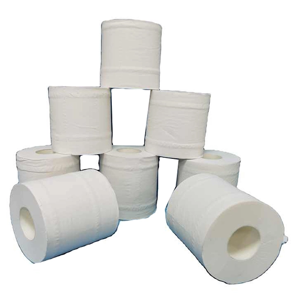 White Embossed 3-ply Ultra Soft Toilet Tissue Paper - Customized Logos 1