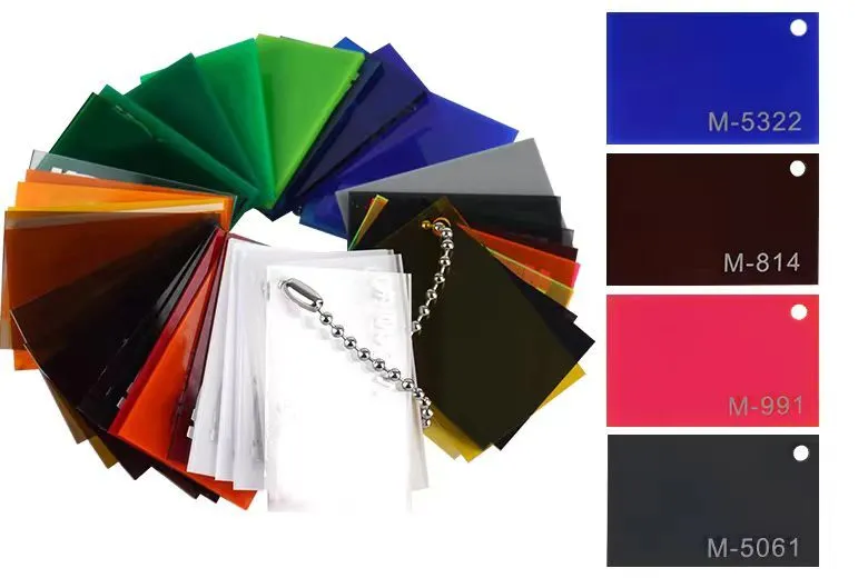 Assorted Colorful Acrylic Sheet Set - Various Sizes Included 1
