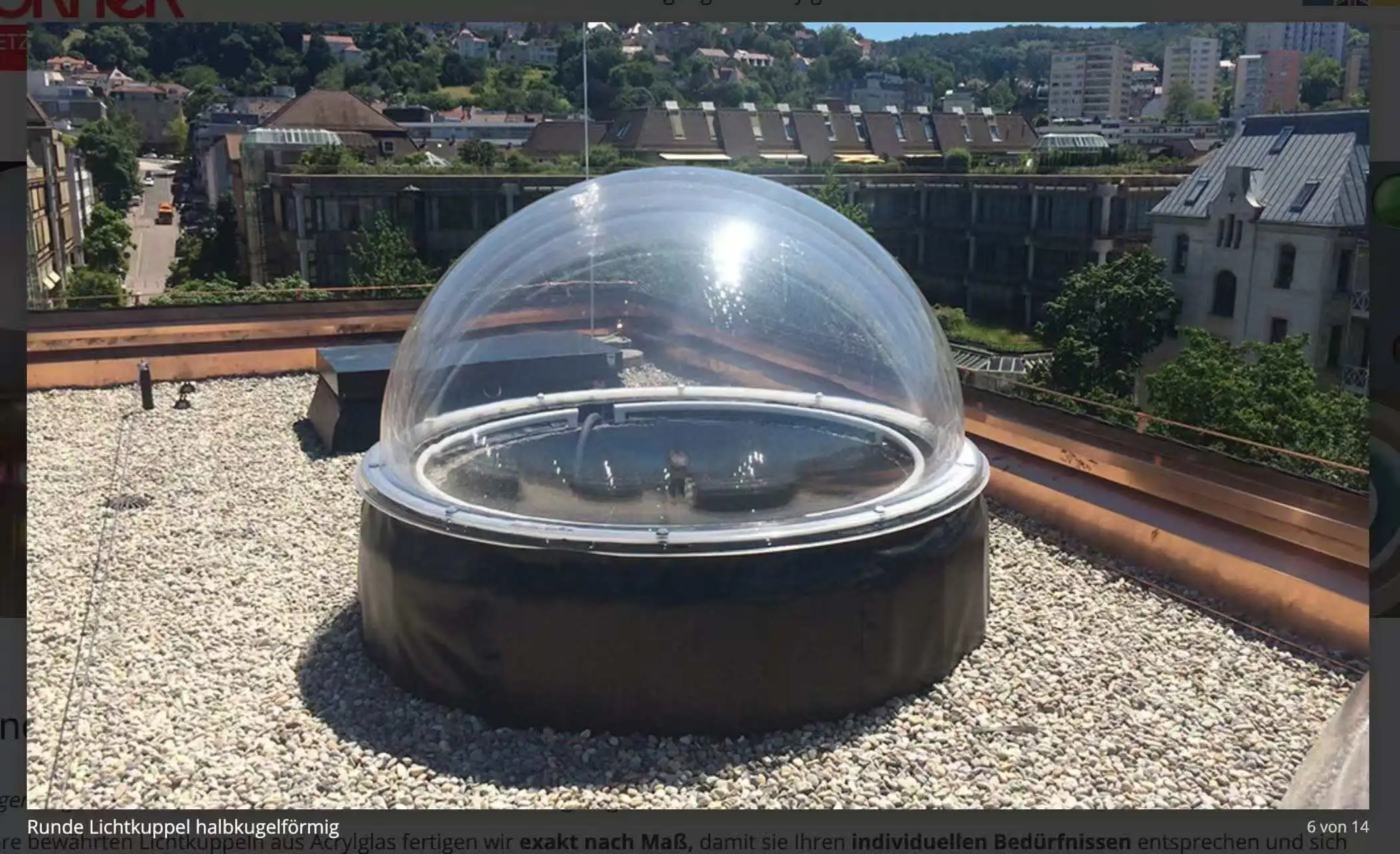 Clear Acrylic Half Sphere Dome Shield 1