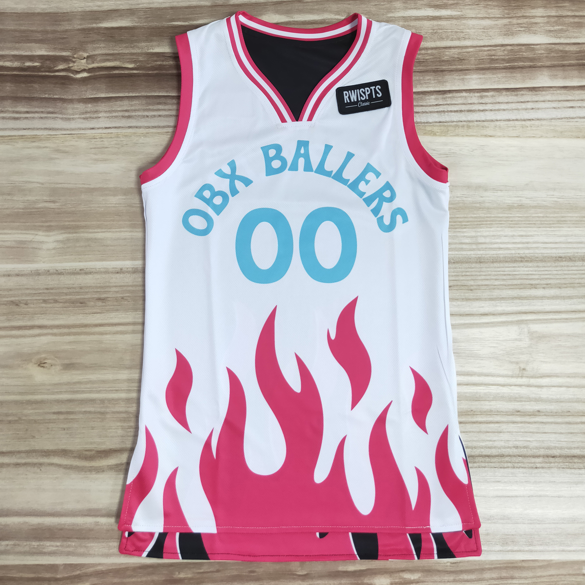 Camiseta de baloncesto reversible personalizada 2
