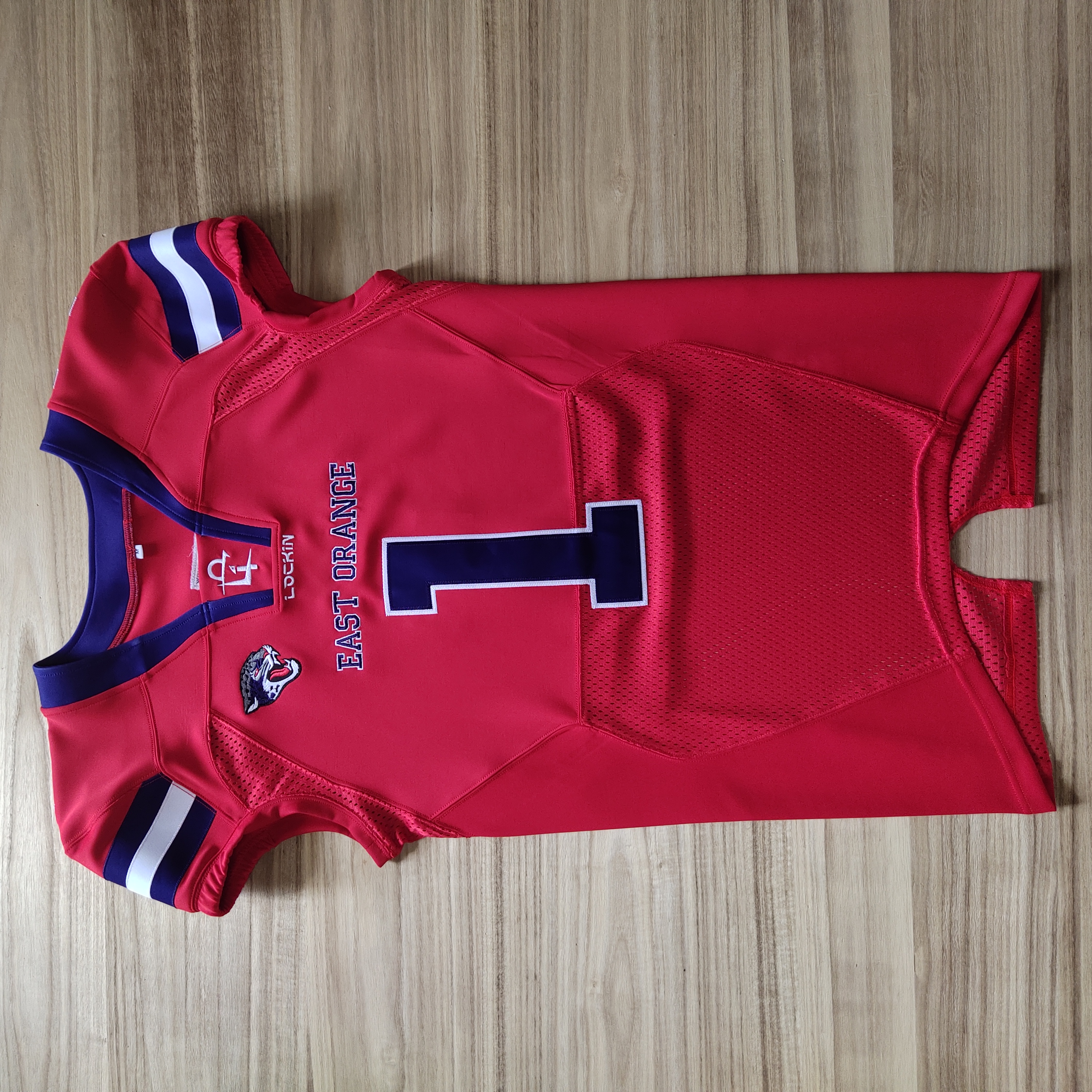 Maillot de football américain brodé personnalisé, sublimation, sergé de plaquage disponible 7