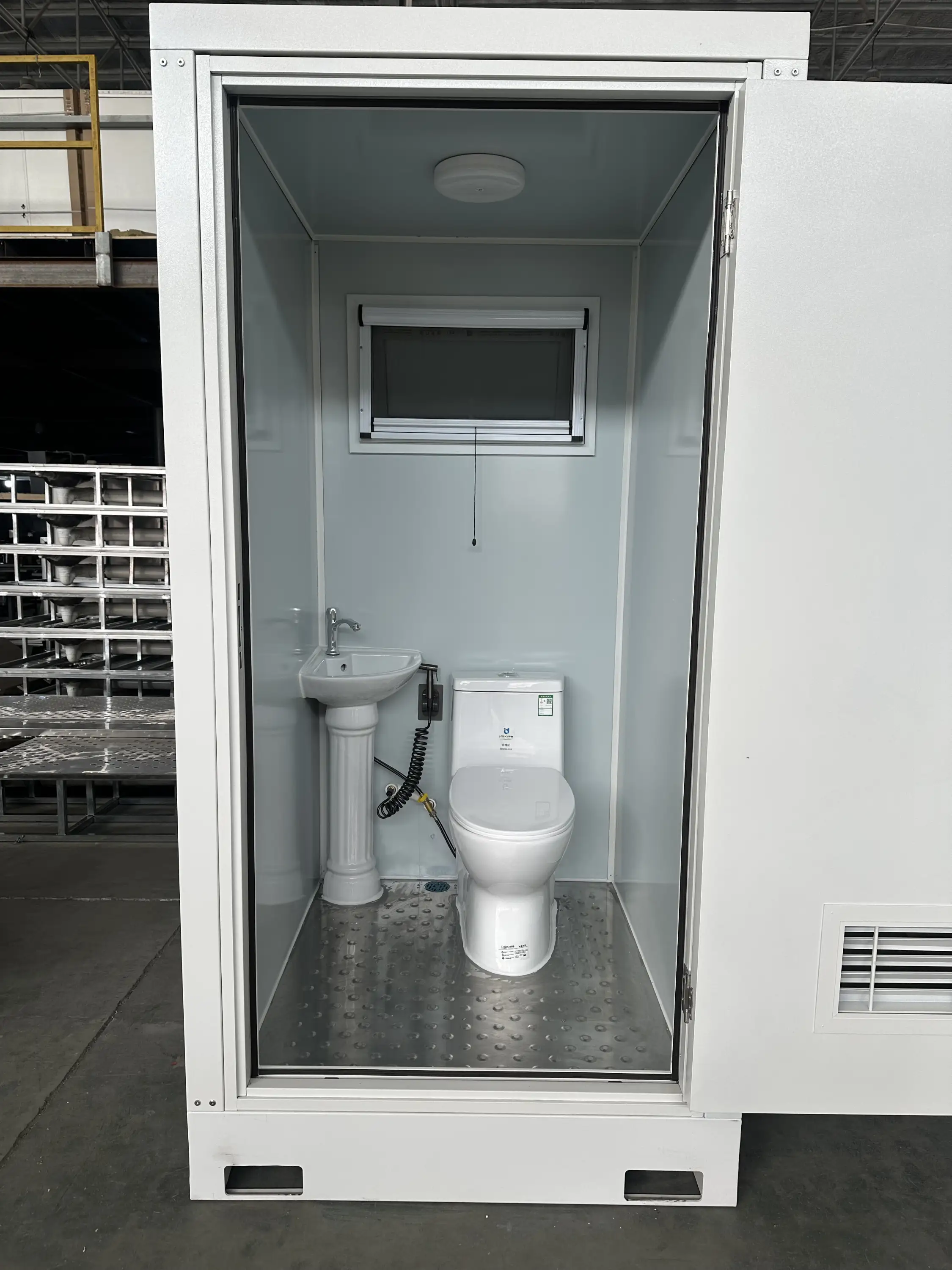 Inodoro móvil de inodoro prefabricado modular - asiento individual 1