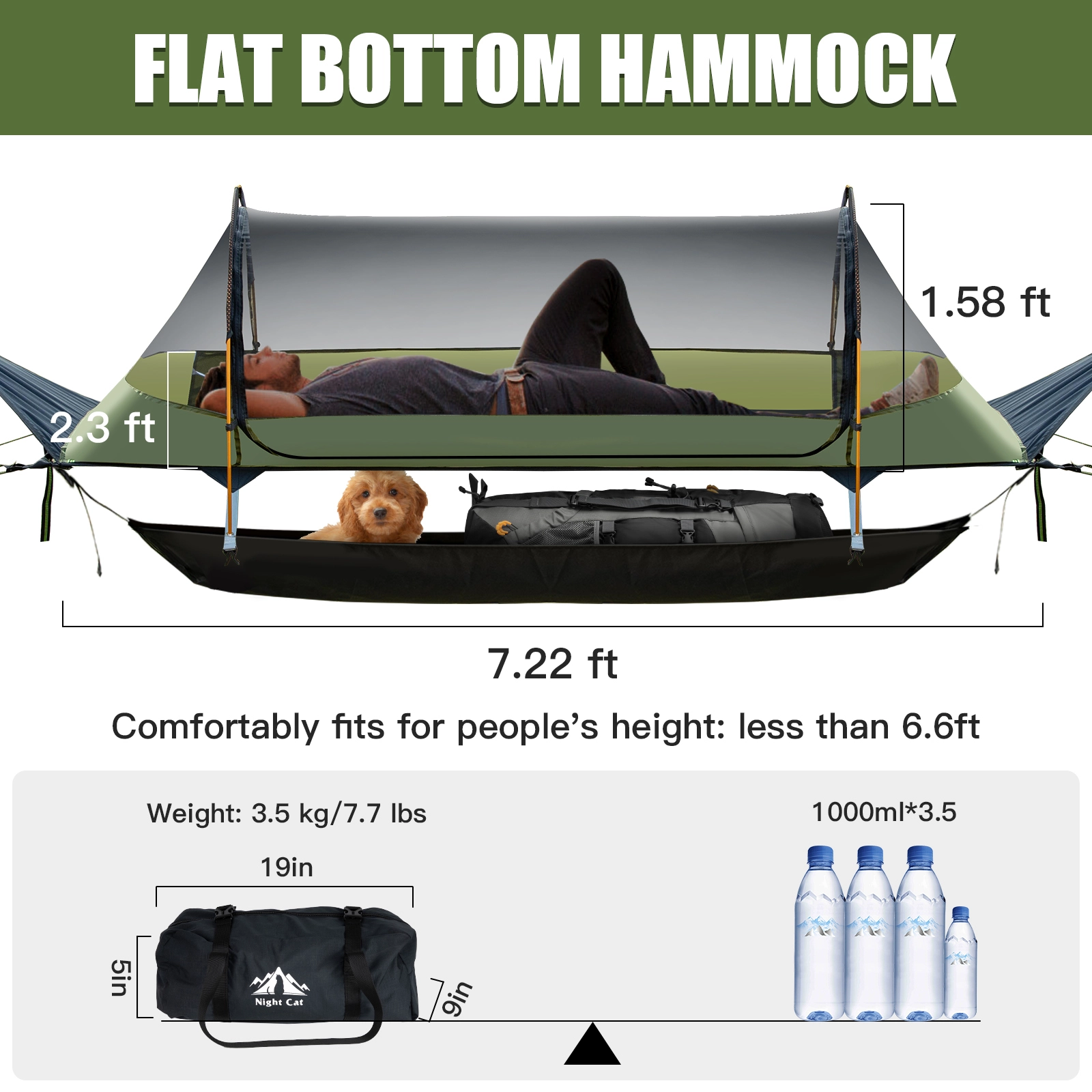 For Travel Night Cat Camping Hammock Tent 30 Days Return by Night Cat 5
