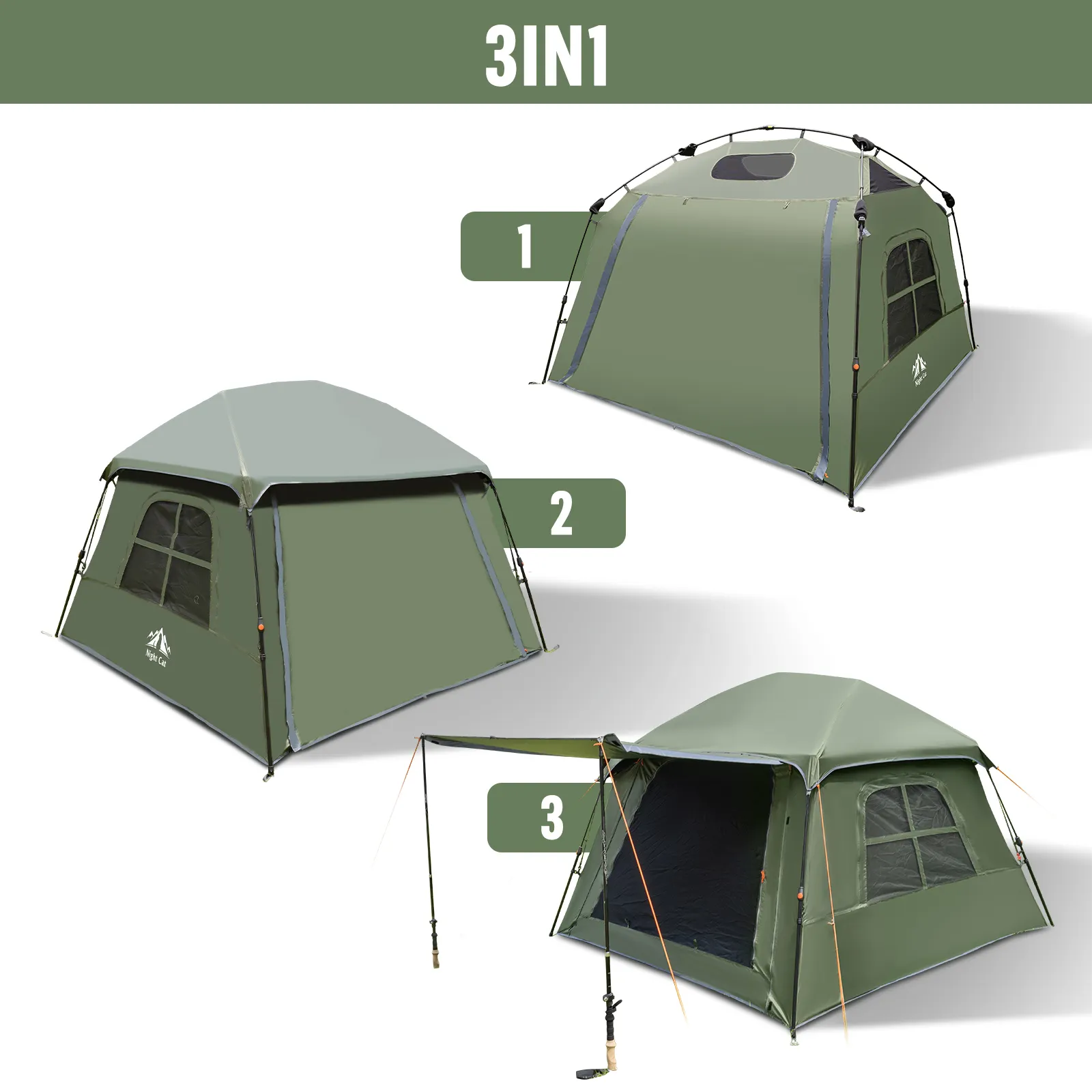 Waterproof Camping Tent Products Wholesale - Night Cat 4
