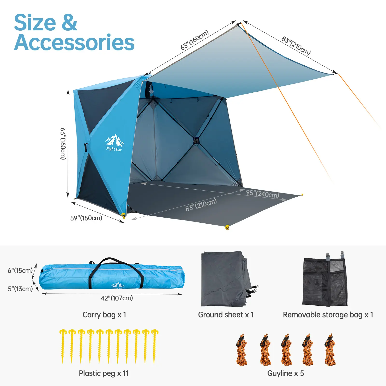 Beach Shade Tent Beach Tent Wholesale - Night Cat 11