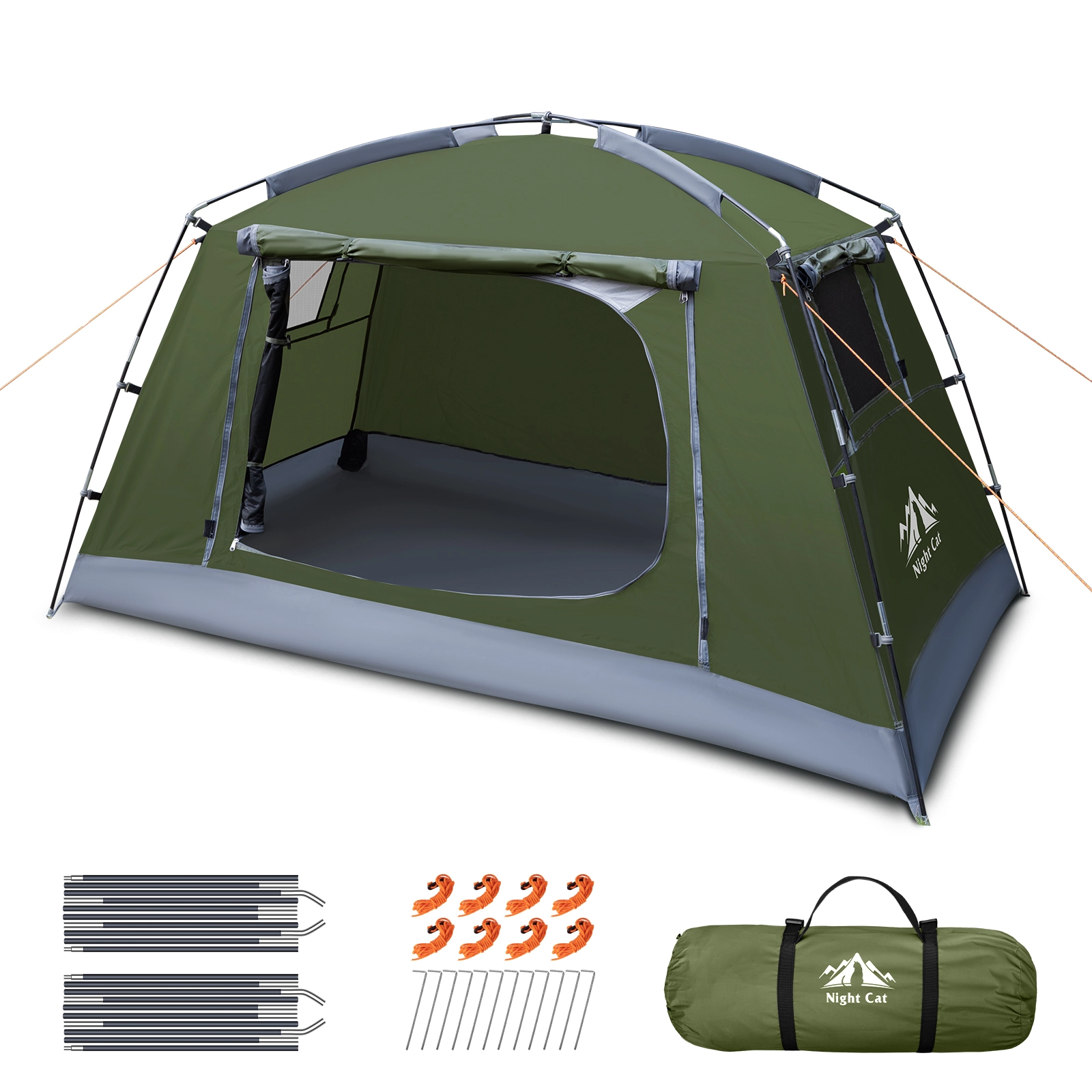 Night Cat Tent for 1 2 People Camping: Lightweight and Waterproof Dome Tent for 3 Seasons Ideal for Backpacking Hiking Outdoor Festivals 1