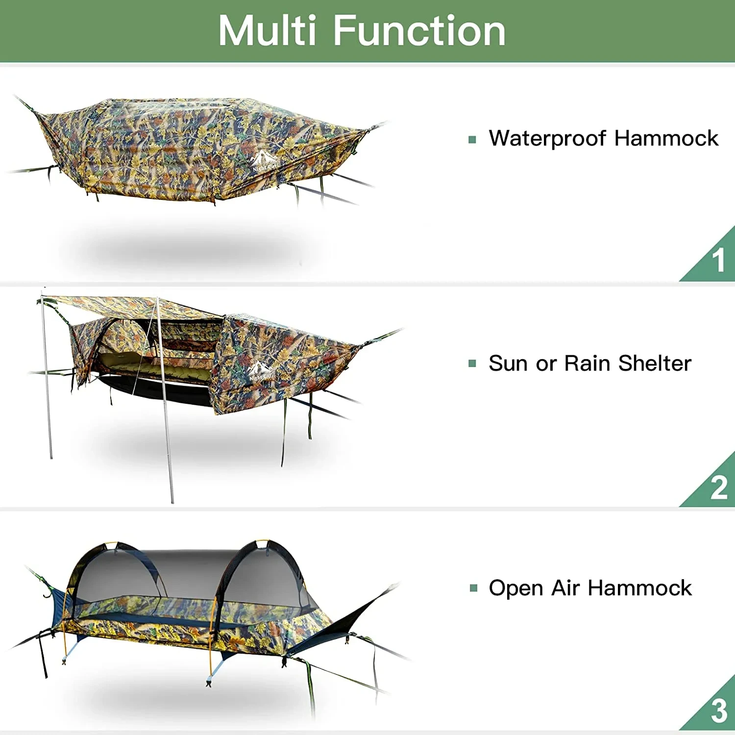 For Travel Night Cat Camping Hammock Tent 30 Days Return by Night Cat 4