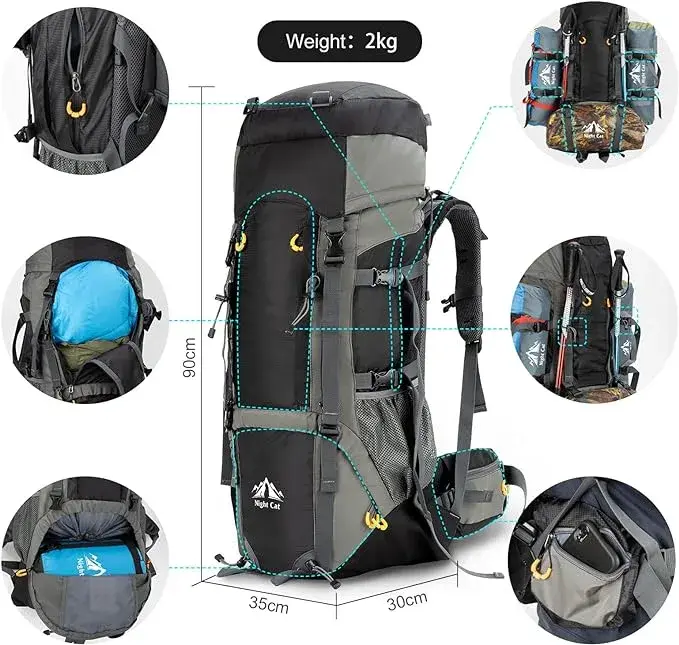 For Camping Camping Backpack Waterproof FREE Shipping and Tax Free Above by Night Cat 6