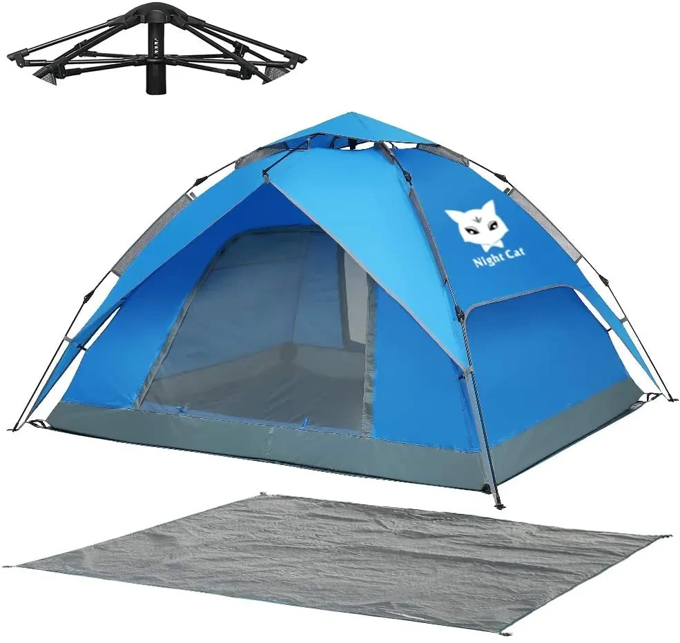 Nachtkatze wasserdichtes Pop-up-Zelt 2-4 Mann Person 1