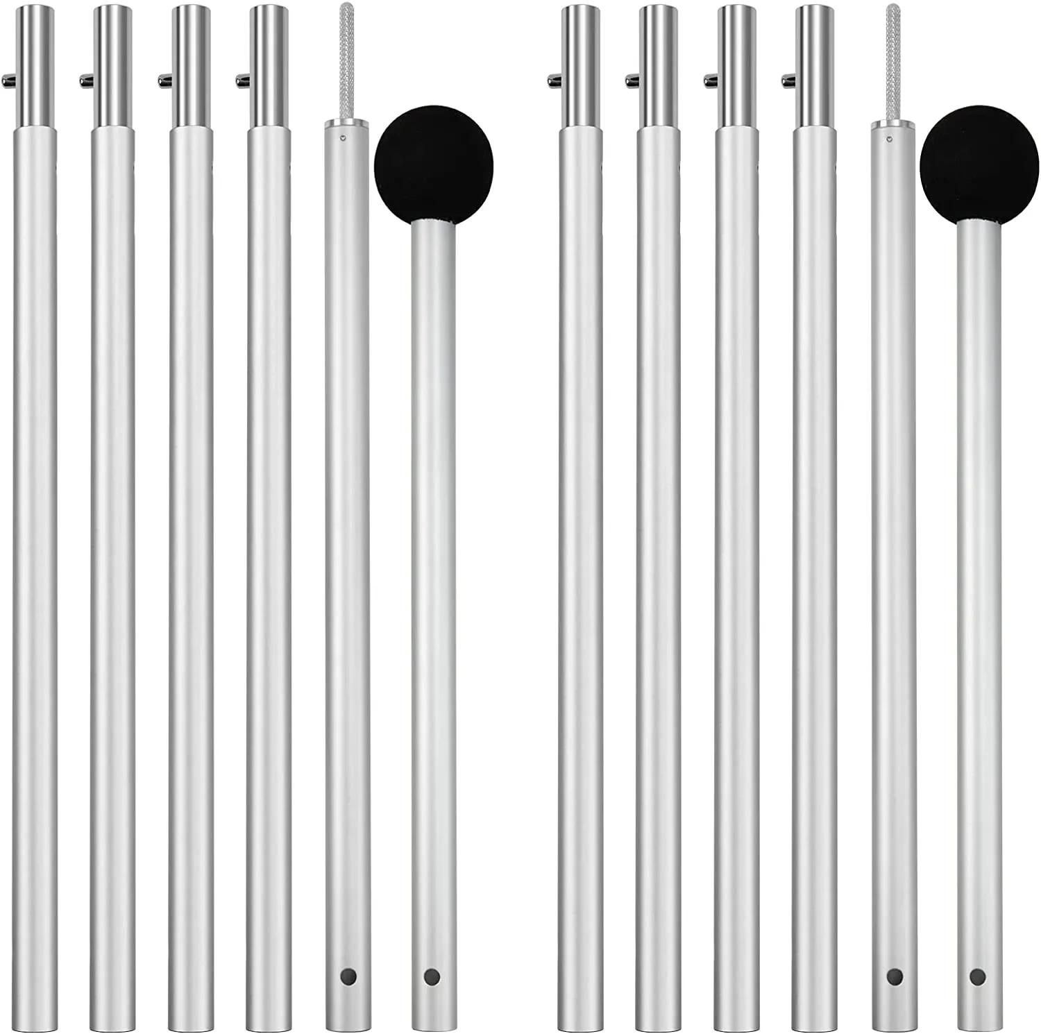 Night Cat Canopy Poles Beach Tent Shelter Poles Tent Poles Tarp Awning Poles Aluminum Adjustable Length Flexable Use 1