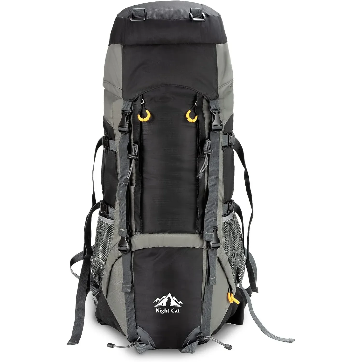 Backpacks de camping de chats nocturnes 90L avec un cadre de randonnée à cadre interne 1