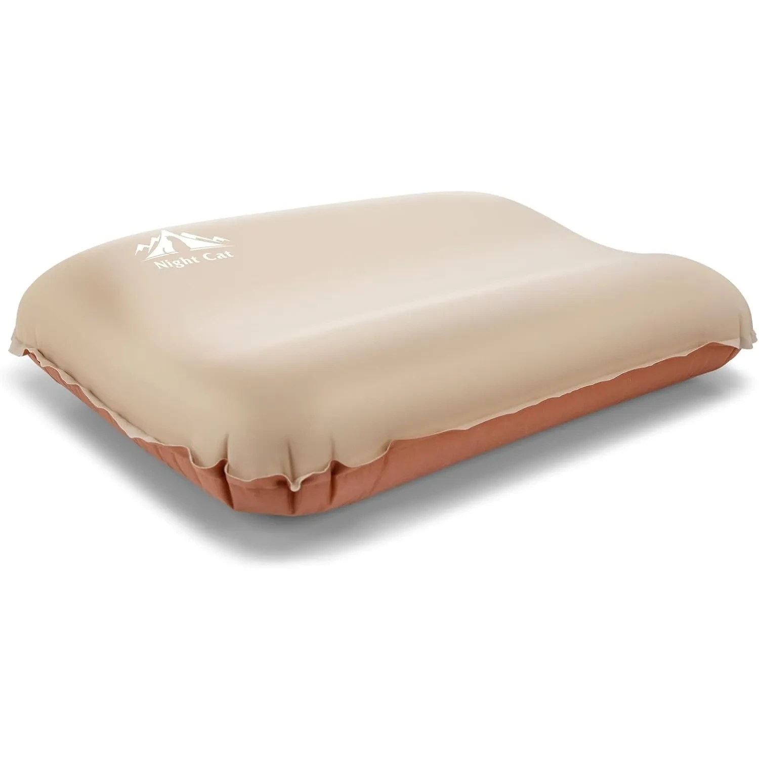 Oreiller de camping auto-inflatable de Night Cat: Oreiller en mousse à mémoire de mémoire confortable léger pour le camp de voitures de voyage en plein air 1